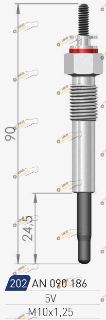 Свеча накаливания A-N PARTS 090 186